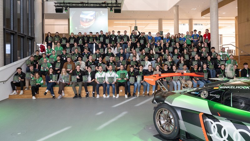 Formula Student teams and Schaeffler experts during Schaeffler Formula Connect, an event for the sponsored teams.