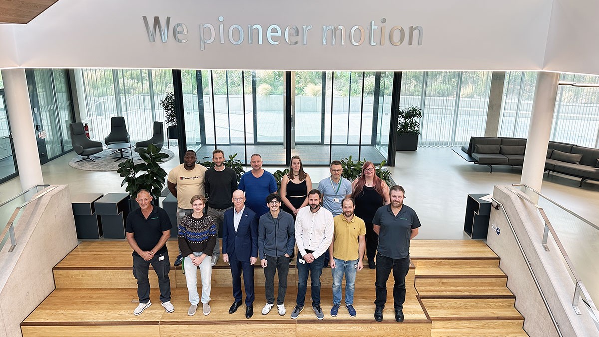 Ali Suleman with his colleagues from the Materials Management department.