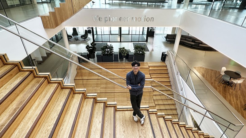 Ali Suleman, winner of the Jugend forscht Schaeffler Special Award